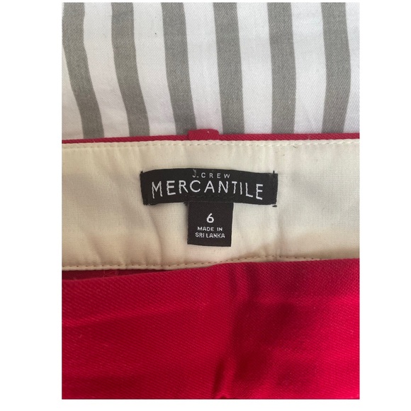 J. Crew Mercantile Red Knit Ankle Pants - Picture 3 of 6
